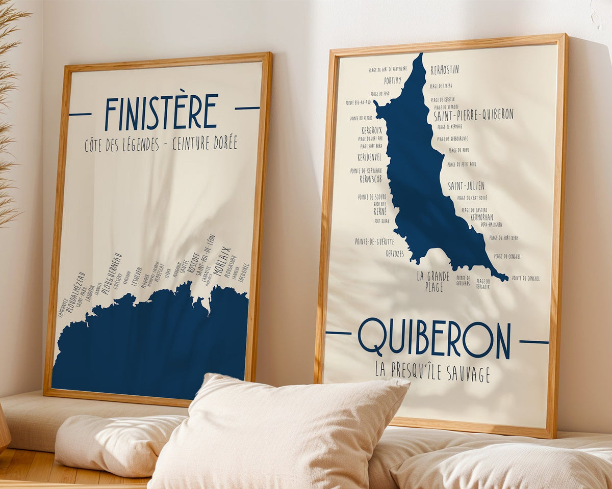 Affiche Bretagne – Côte Bretonne & Villes | ZoéPoster