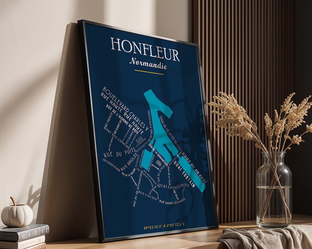 Affiche Honfleur - Normandie