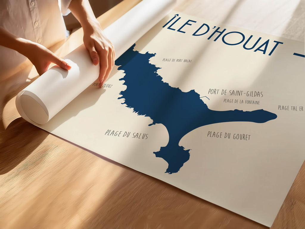 Affiche Ile d'Houat - Bretagne