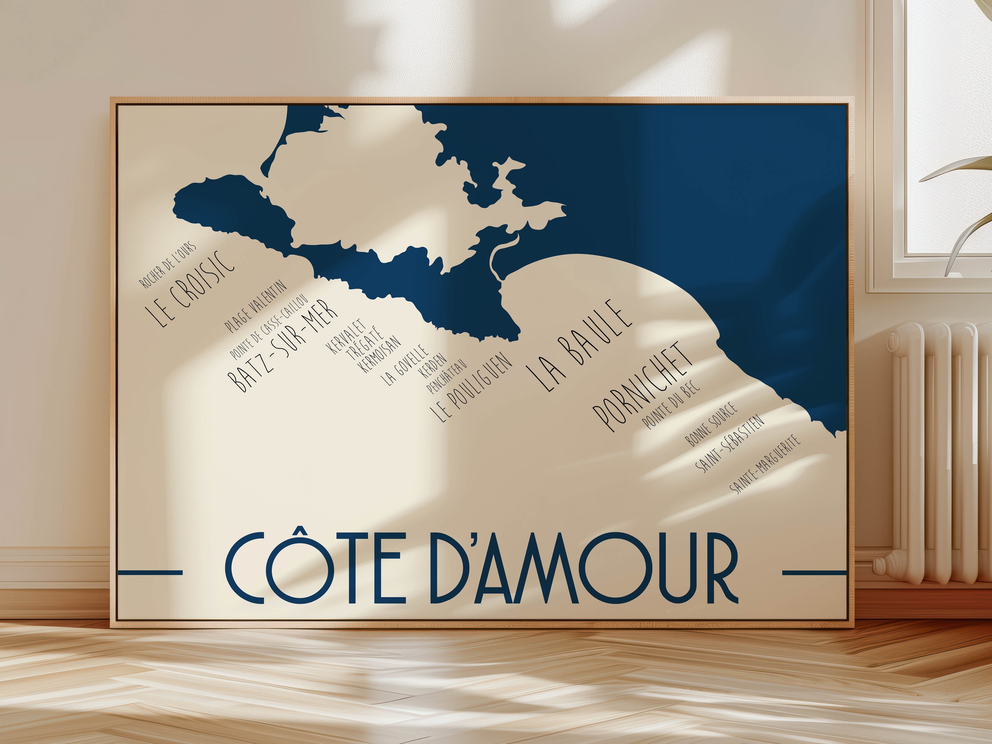Affiche Côte d'Amour - Loire Atlantique