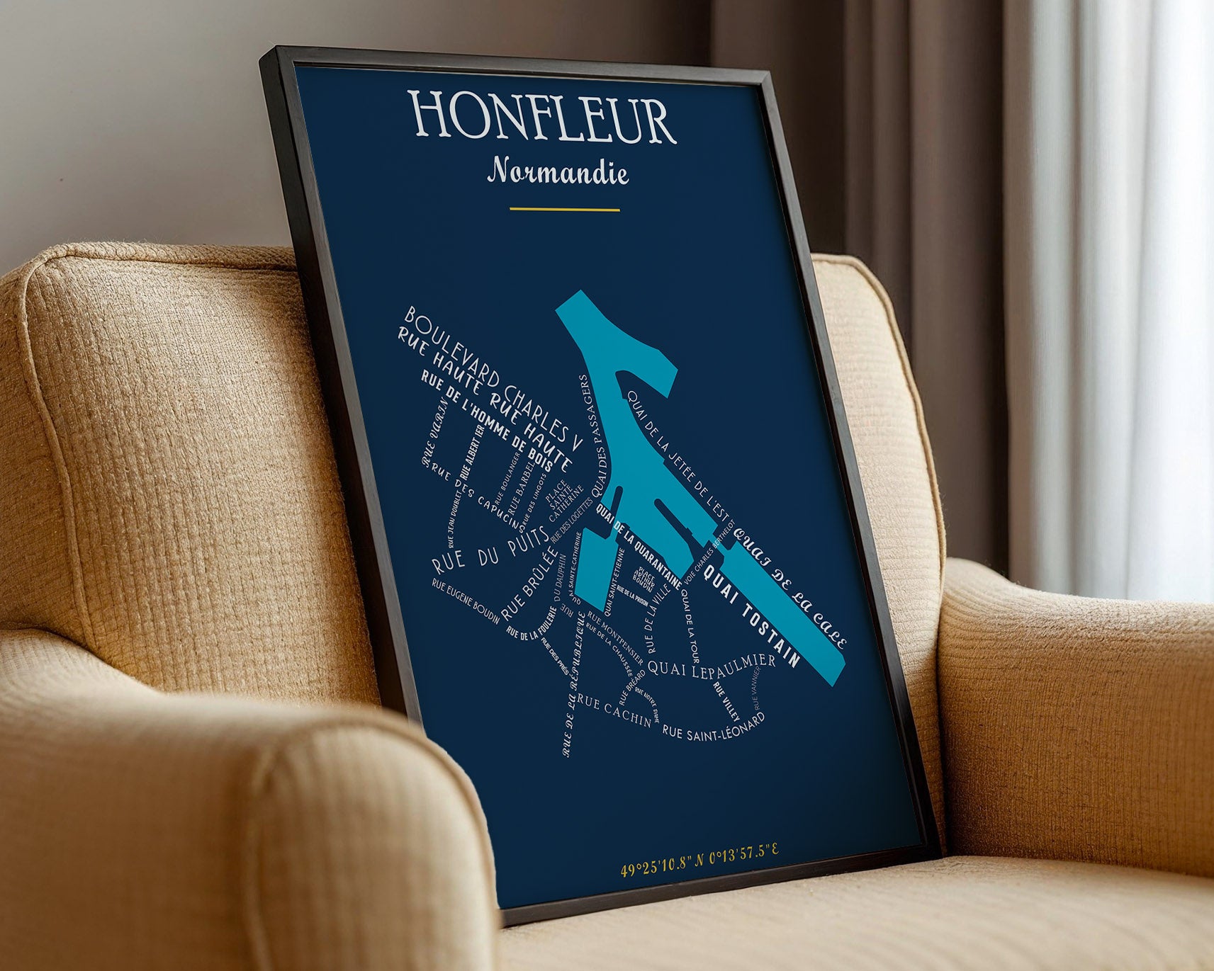 Affiche Honfleur - Normandie