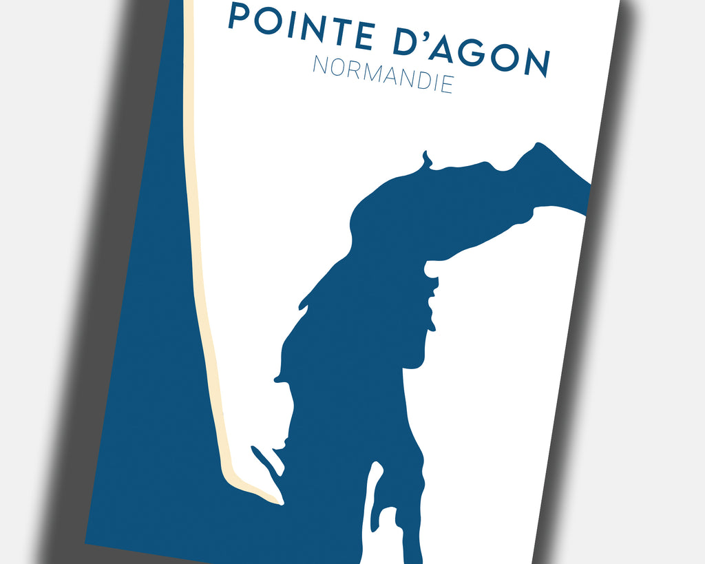 Affiche Pointe d'Agon - Normandie