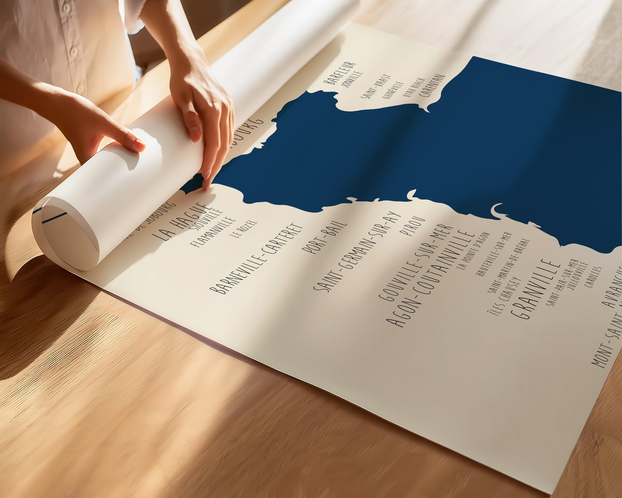 Affiche décorative Normandie Manche Zoe Poster pour décoration intérieure