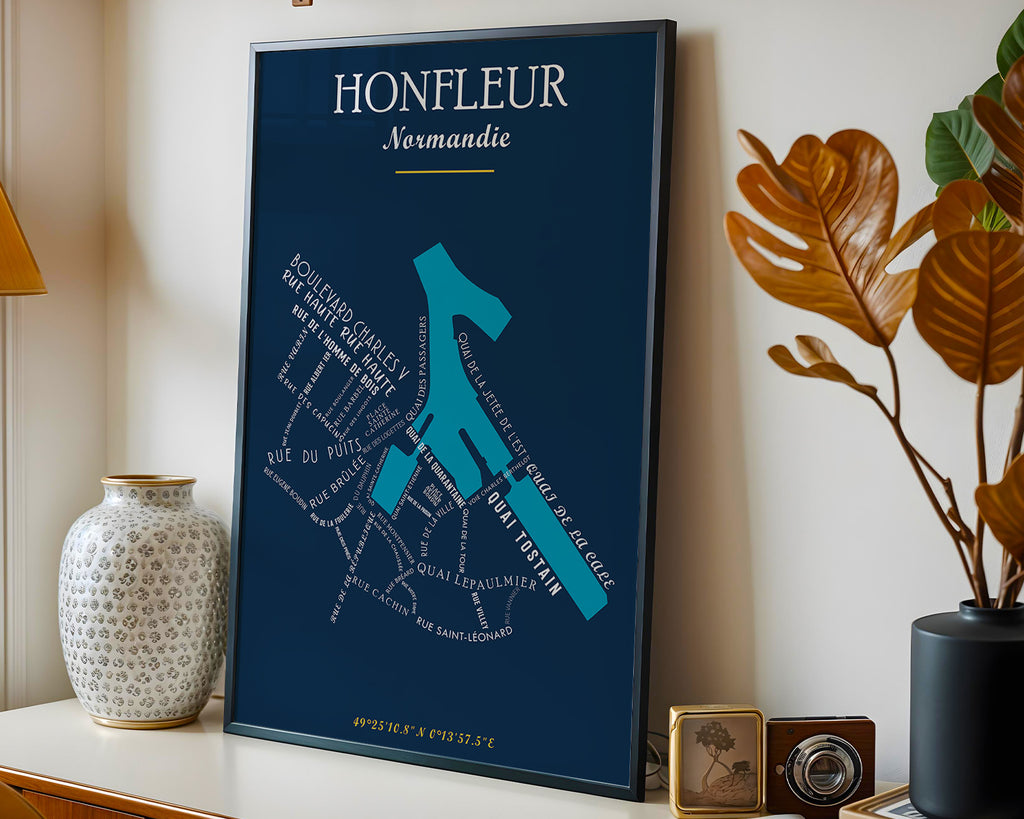 Affiche Honfleur - Normandie