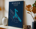 Affiche Honfleur - Normandie