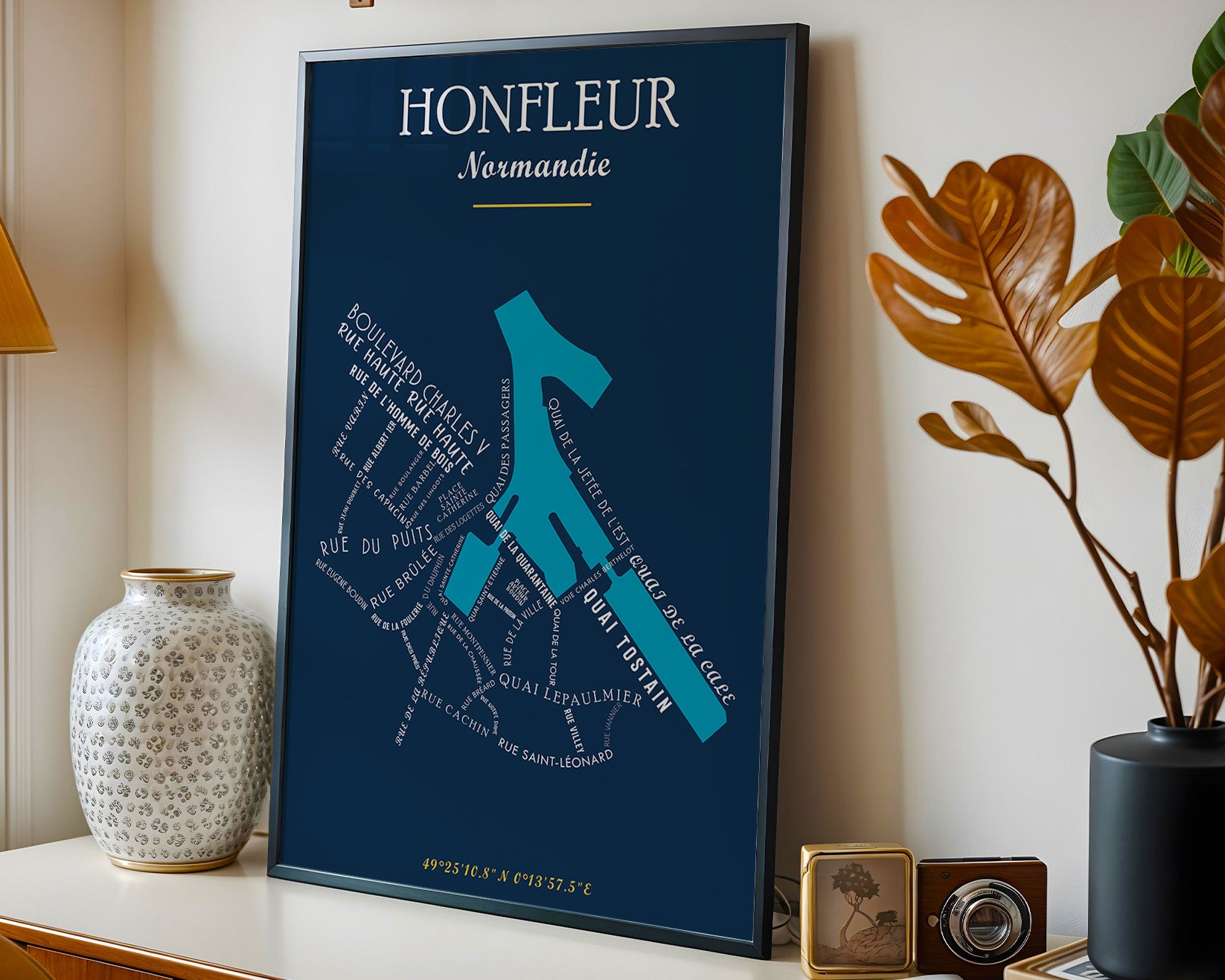Affiche Honfleur - Normandie
