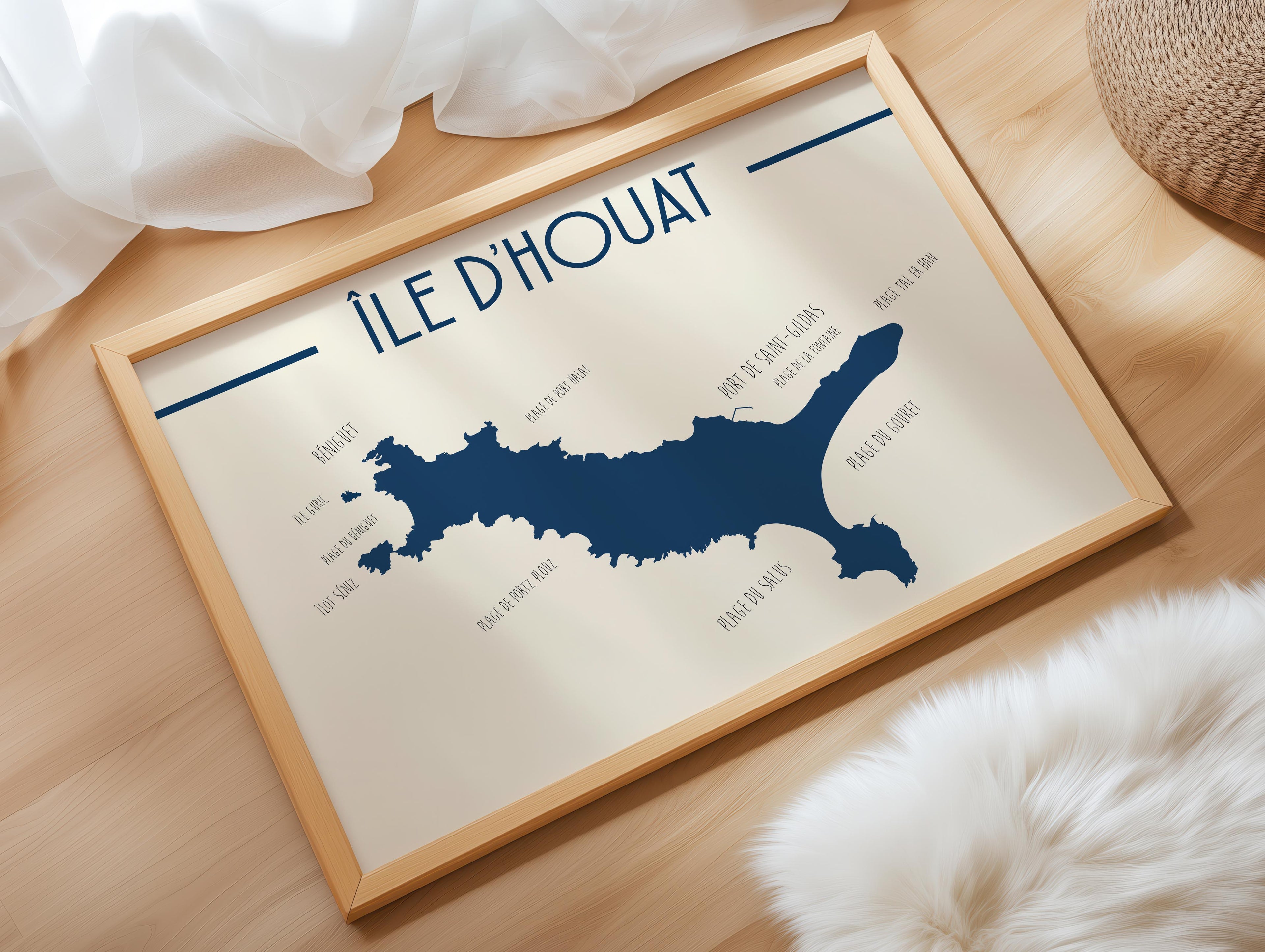 Affiche Ile d'Houat - Bretagne