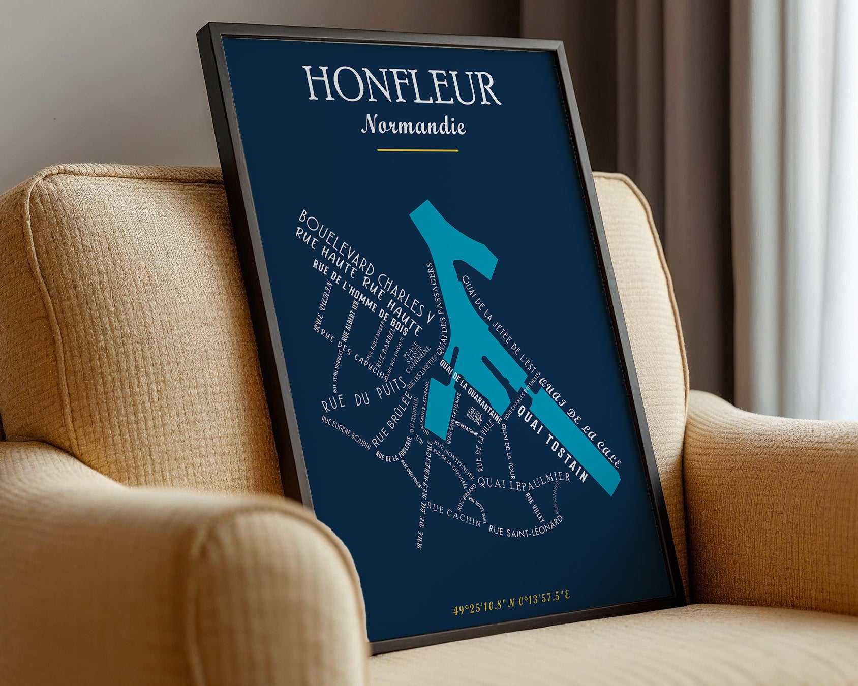 Affiche Honfleur - Normandie