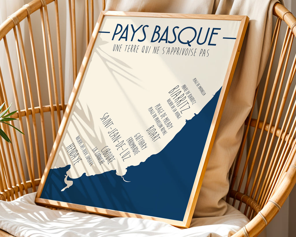 Affiche Pays Basque - Sud-Ouest