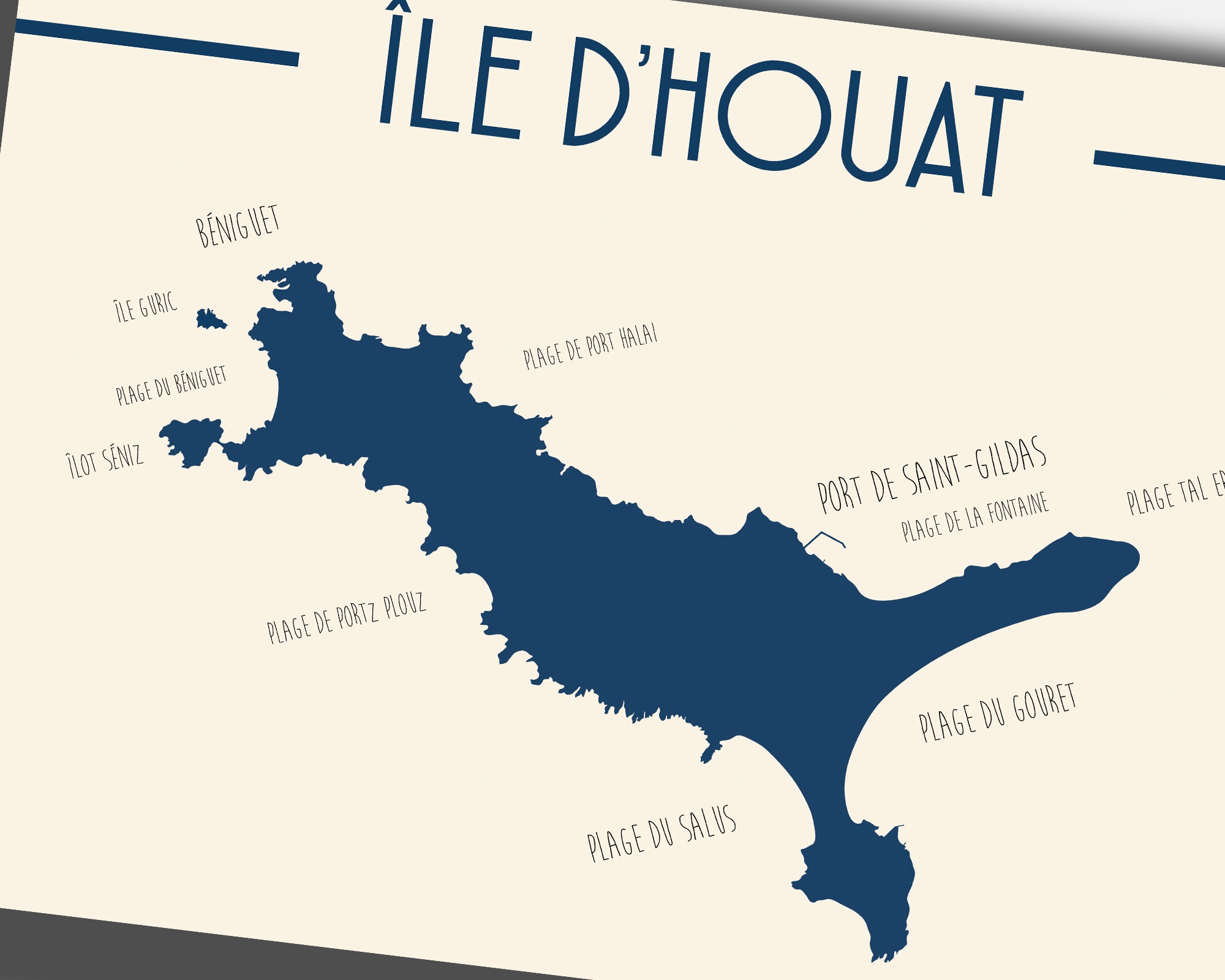 Affiche Ile d'Houat - Bretagne