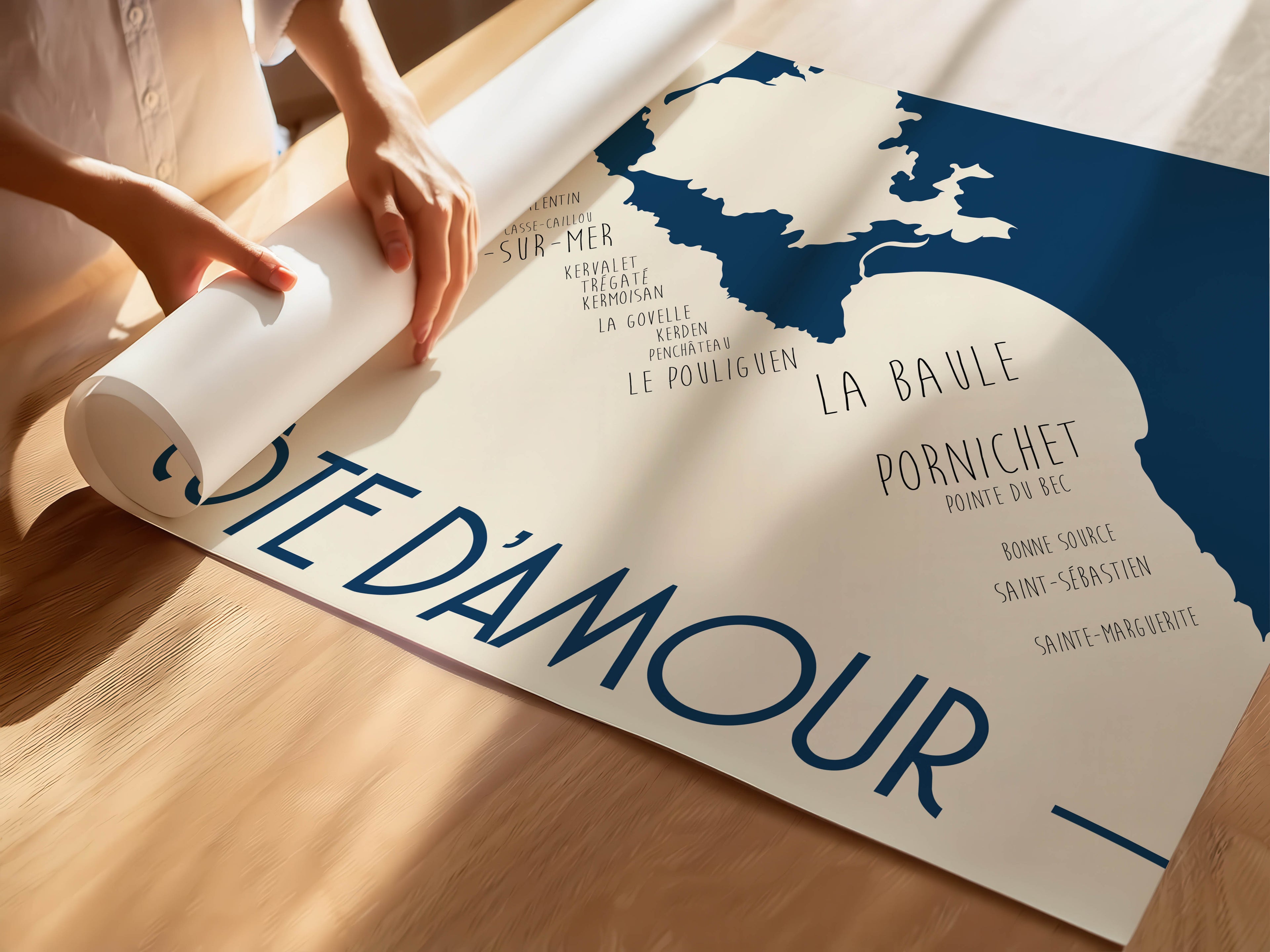 Affiche Côte d'Amour - Loire Atlantique