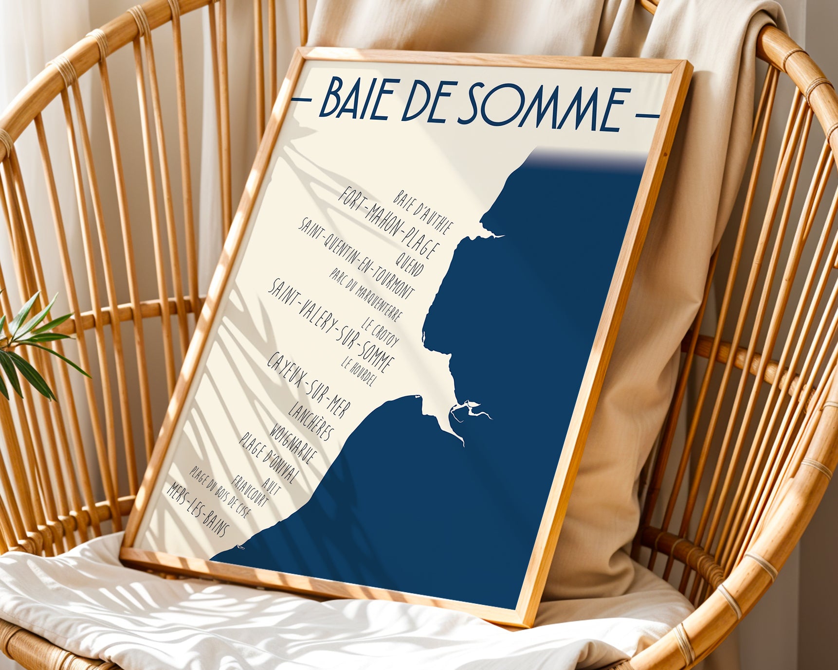 Affiche murale Baie de Somme – paysage côtier de la Picardie pour salon ou chambre