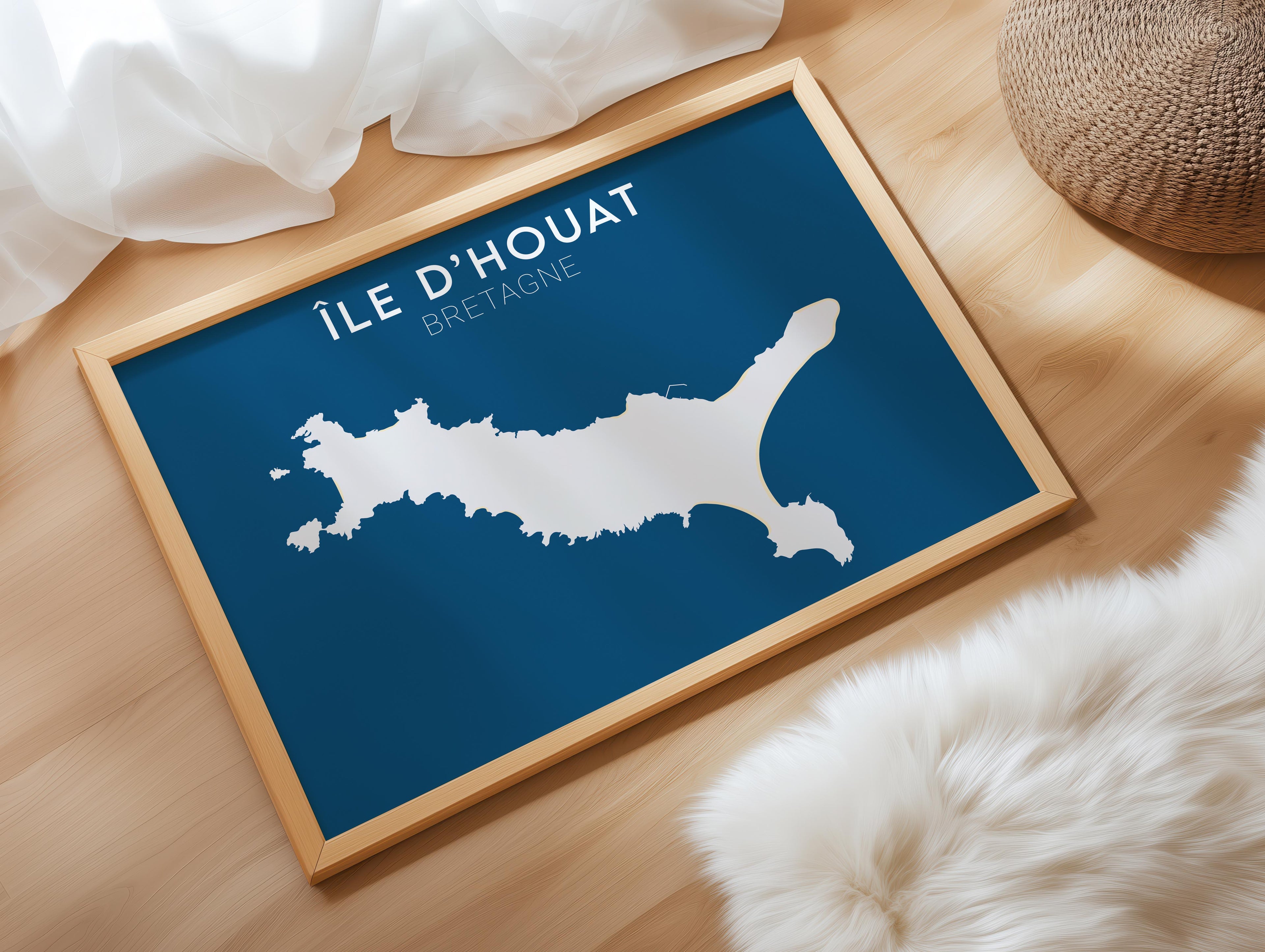 Affiche Ile d'Houat - Bretagne