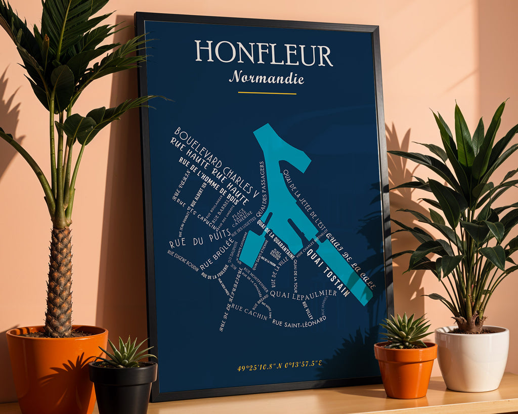 Affiche Honfleur - Normandie