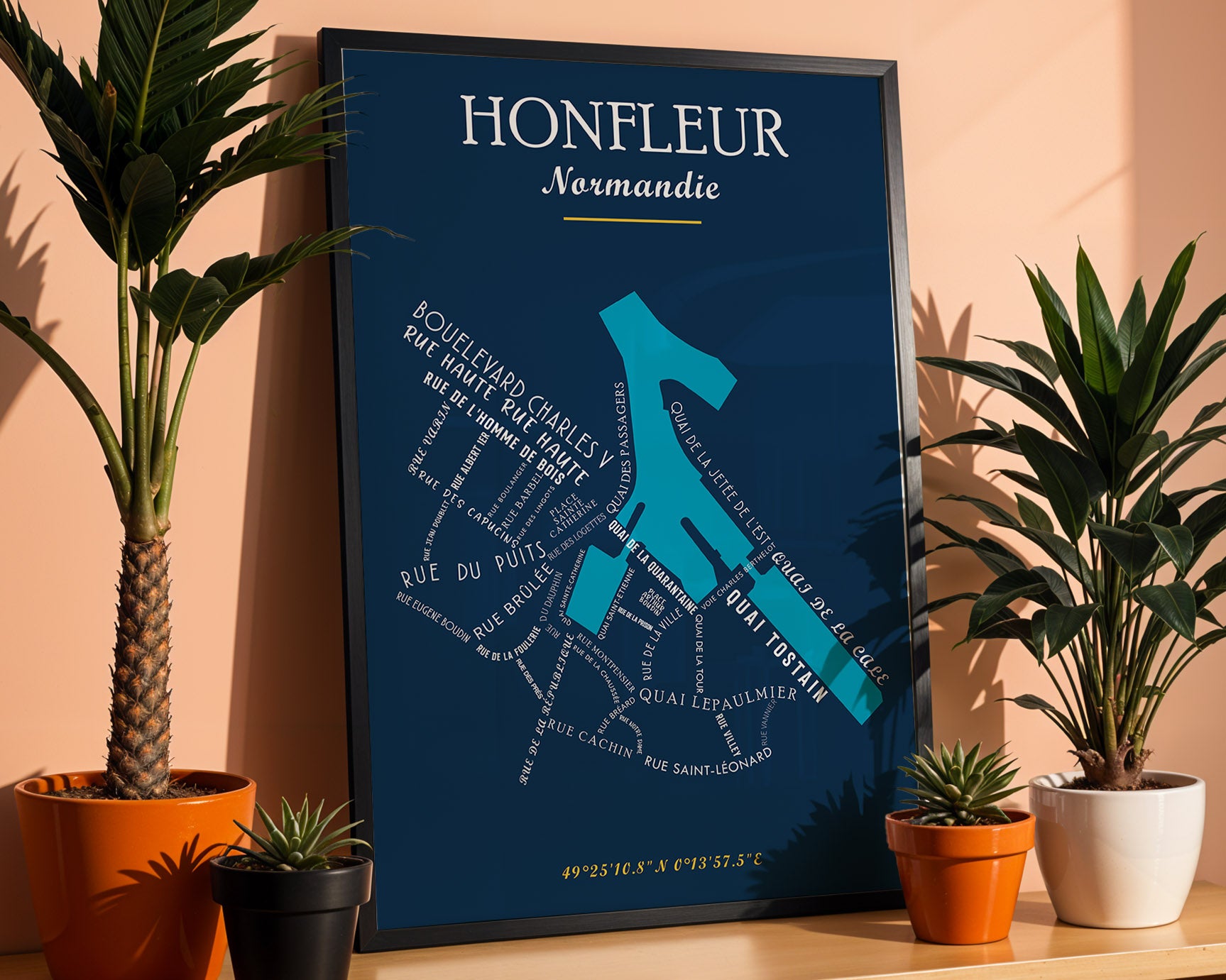 Affiche Honfleur - Normandie