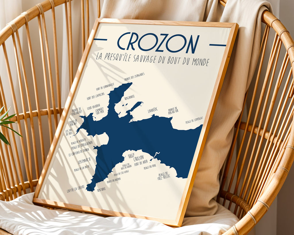 Affiche Presqu'île de Crozon - Bretagne