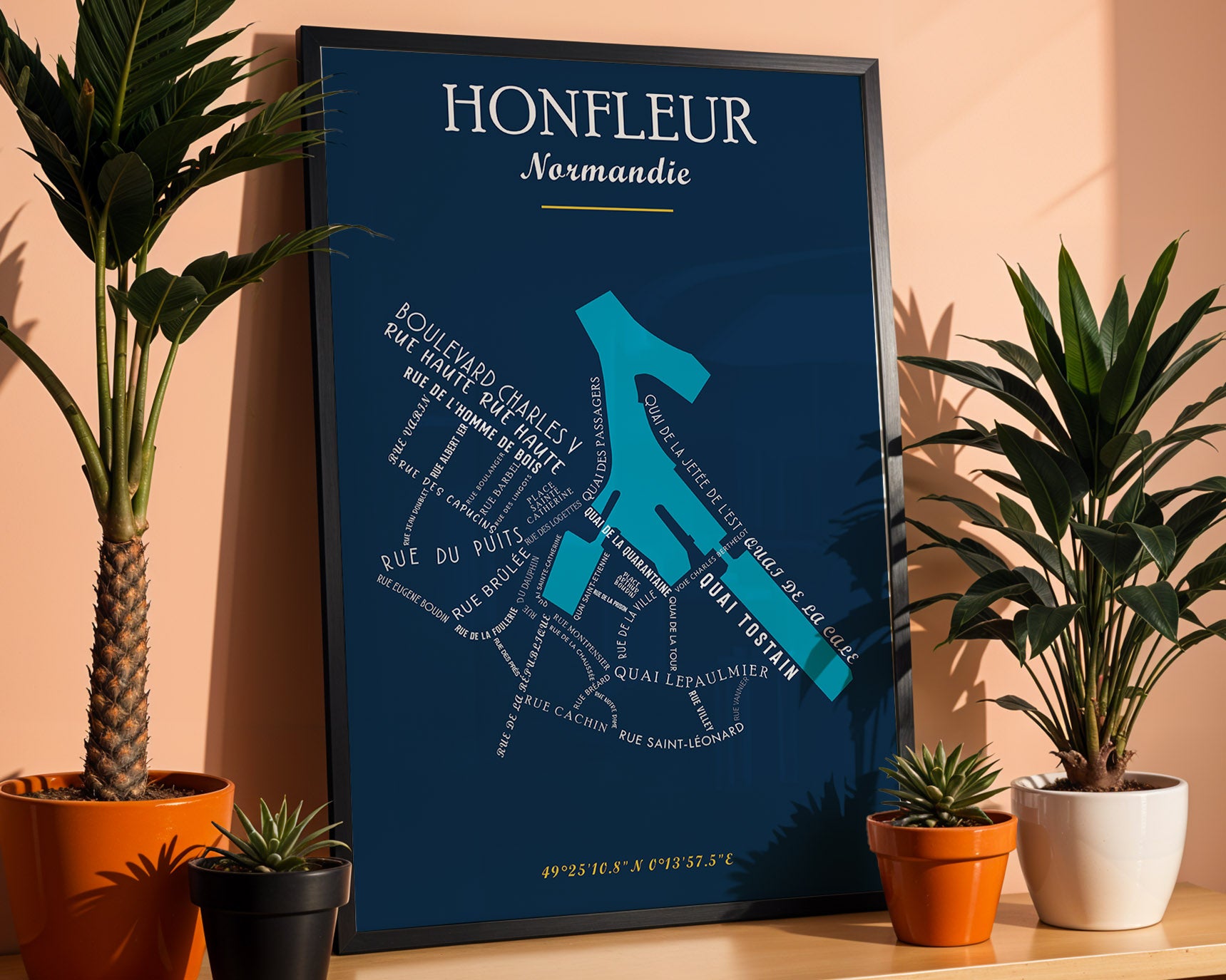 Affiche Honfleur - Normandie
