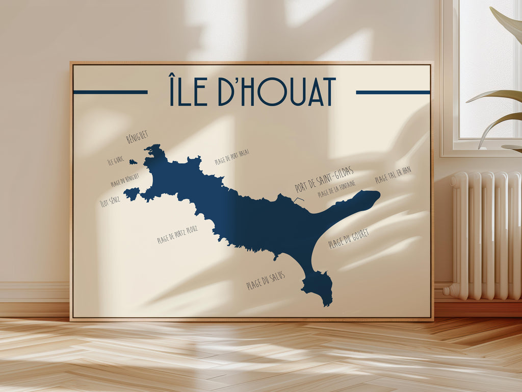 Affiche Ile d'Houat - Bretagne