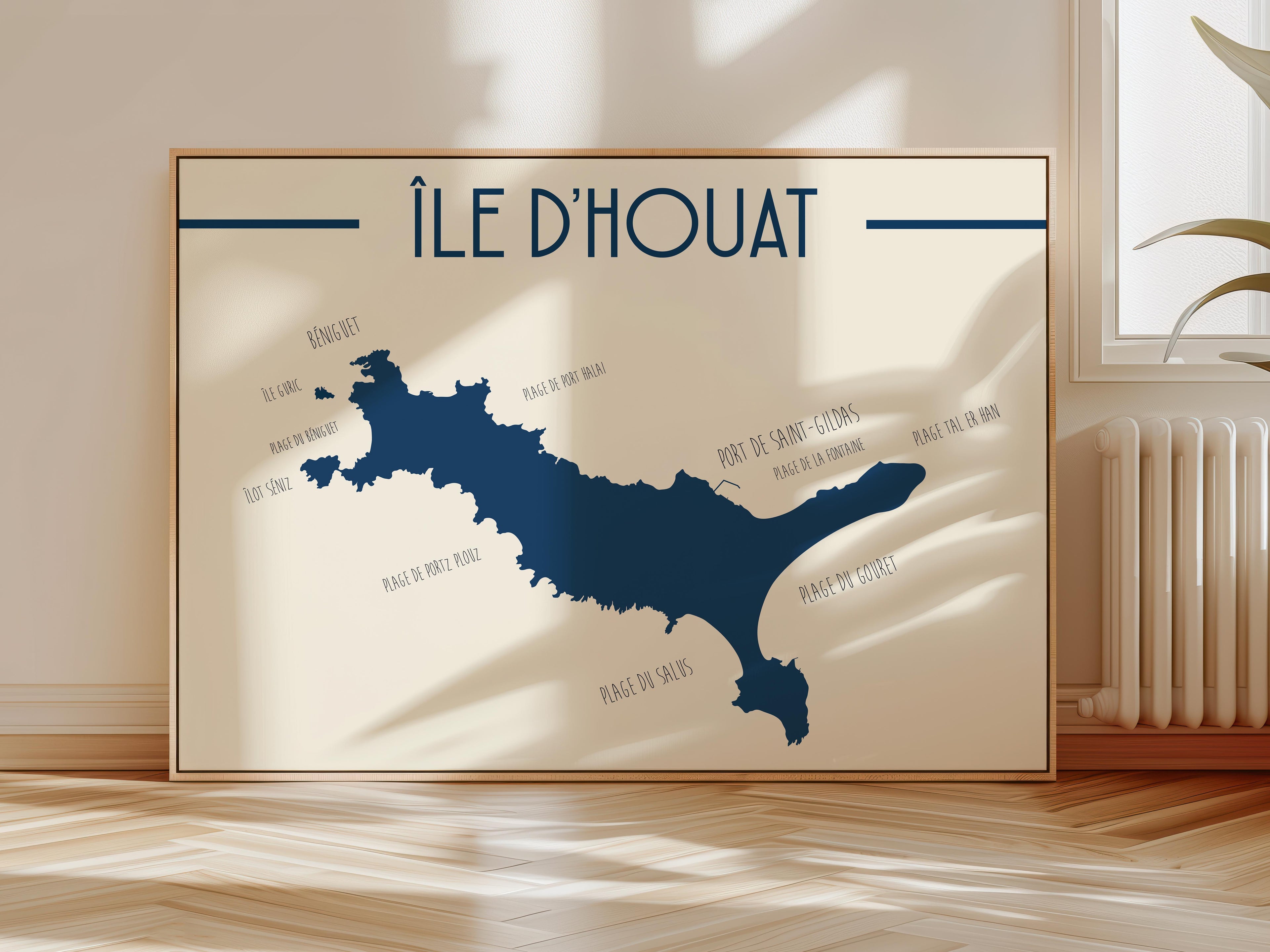 Affiche Ile d'Houat - Bretagne