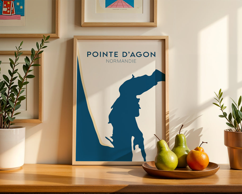 Affiche Pointe d'Agon - Normandie