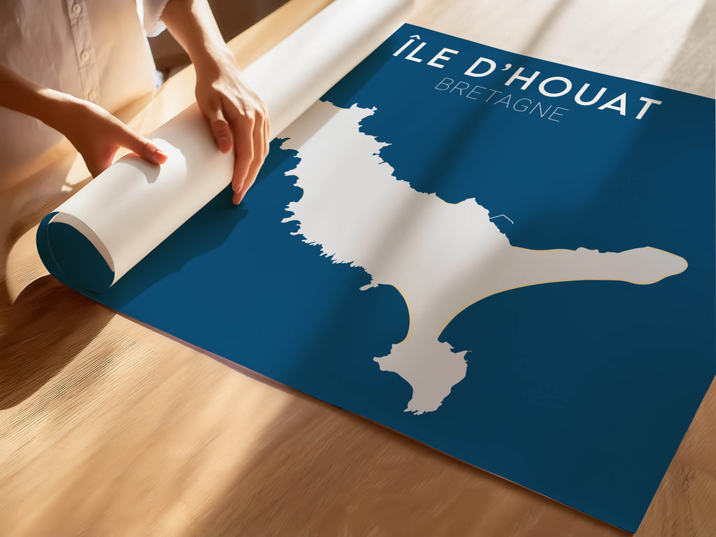 Affiche Ile d'Houat - Bretagne