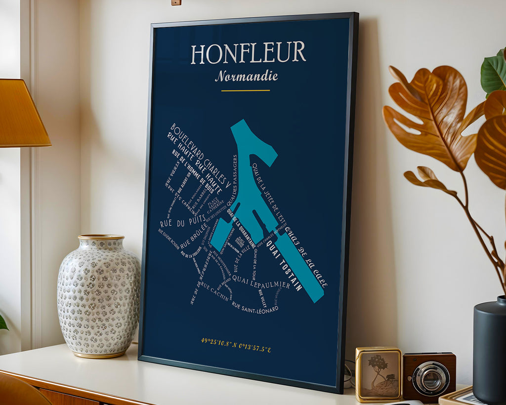 Affiche Honfleur - Normandie