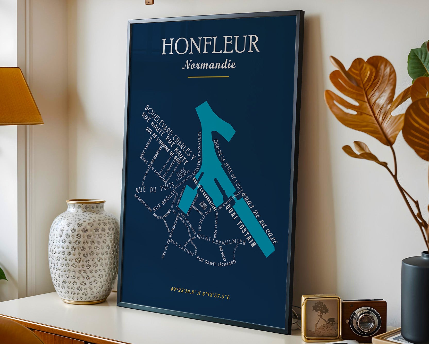 Affiche Honfleur - Normandie