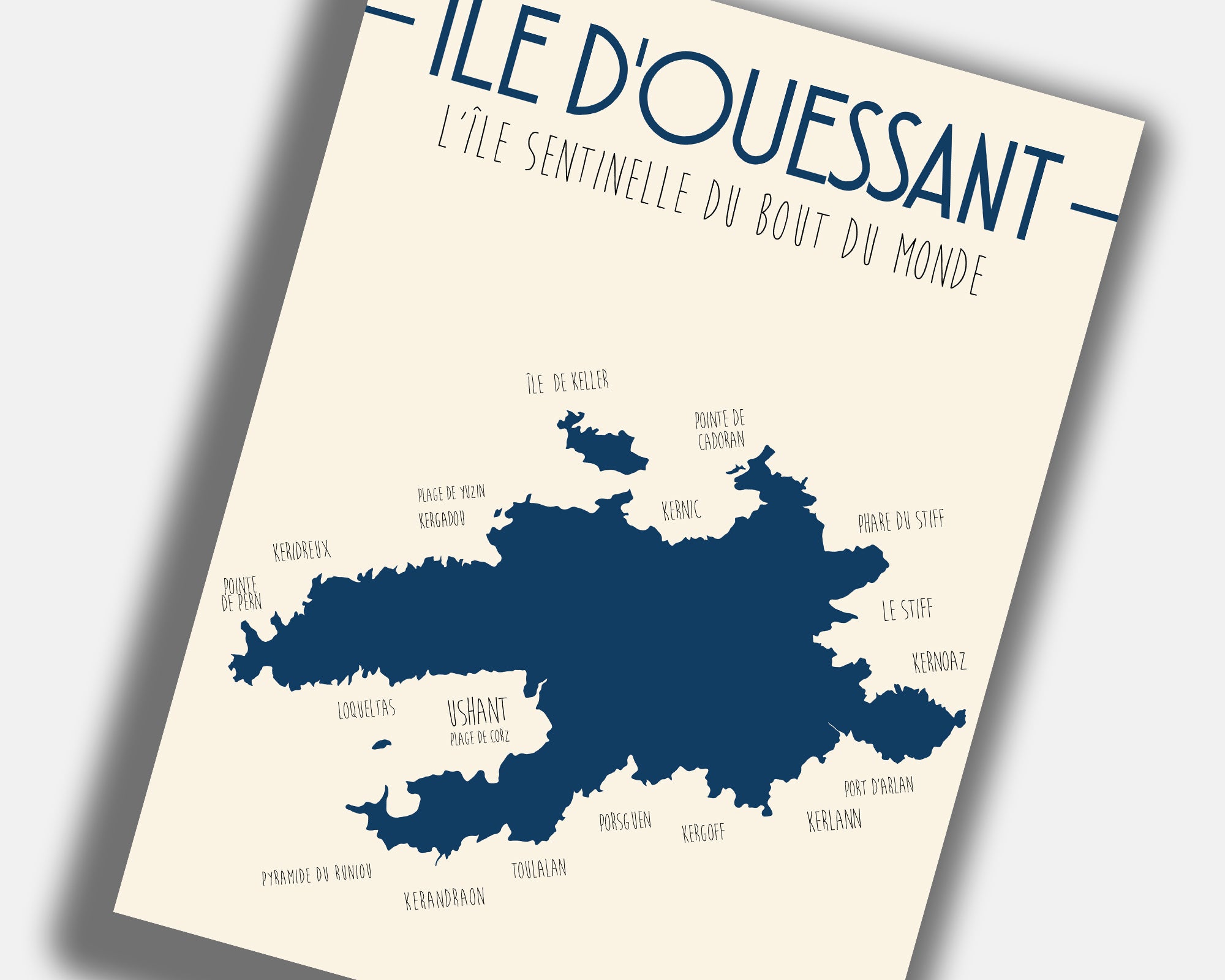 Affiche Île d'Ouessant - Bretagne