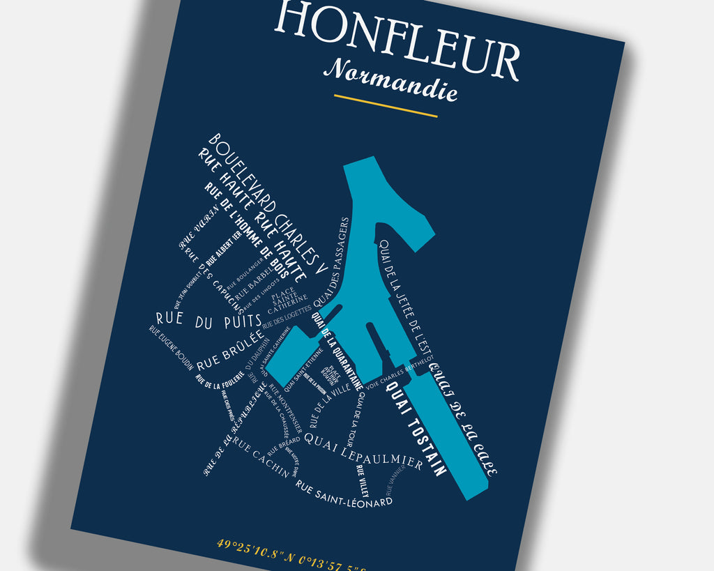 Affiche Honfleur - Normandie