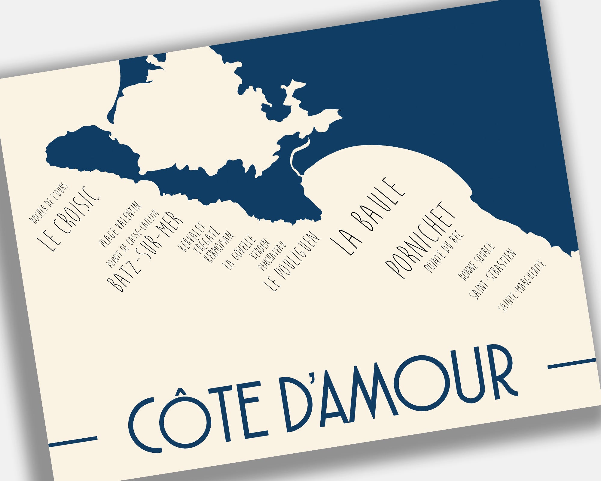 Affiche Côte d'Amour - Loire Atlantique