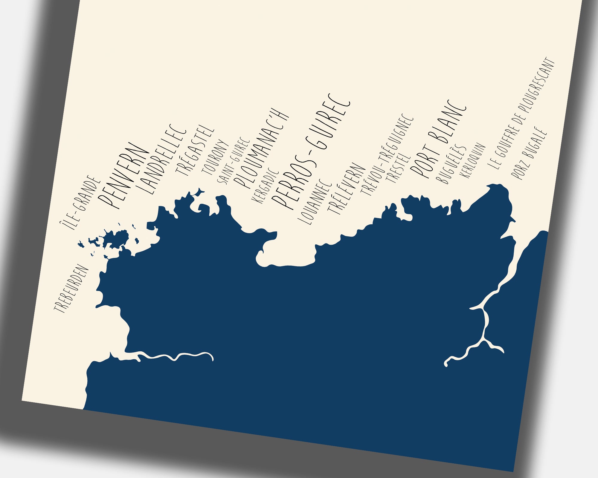 Affiche Côte de Granit Rose - Bretagne